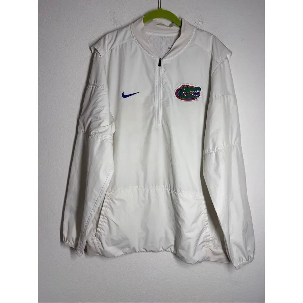 Nike Florida Gators Jacket 1/4 Zip Pullover Windbreaker Dri Fit Mens XL *Note